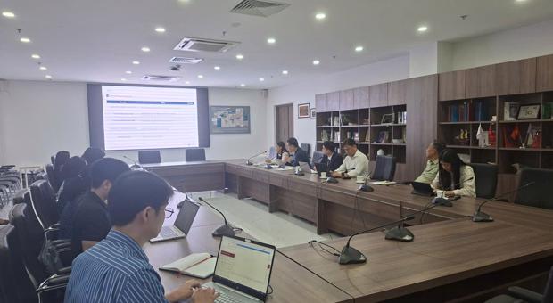 Học viện Ngoại giao làm việc với KOICA và Futurenuri về tiến độ dự án thư viện thông minh
