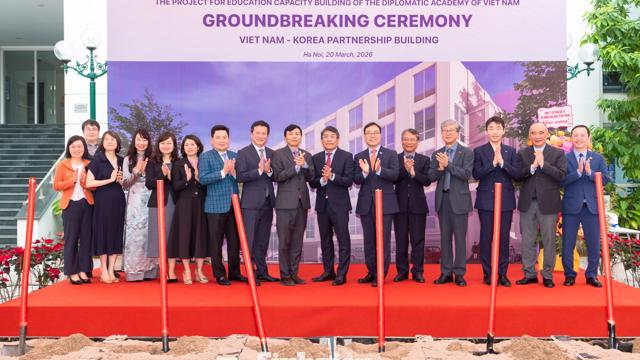 Học viện Ngoại giao khởi công xây dựng Hội trường quan hệ đối tác Việt-Hàn trong khuôn khổ Dự án hợp tác ODA Việt Nam – Hàn Quốc