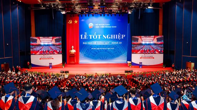 Học viện Ngoại giao tổ chức Lễ Tốt nghiệp Đại học hệ Chính quy Khóa 49: Dấu mốc của một thế hệ sẵn sàng phụng sự Tổ quốc trong kỷ nguyên mới