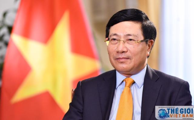 Phó Thủ tướng, Bộ trưởng Ngoại giao Phạm Bình Minh. (Ảnh: Nguyễn Hồng-Báo Quốc tế)