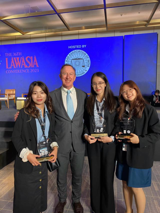 Student in International trade and business law participating in the moot organized by Law Asia