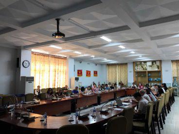 Overview of the opening ceremony of the class training