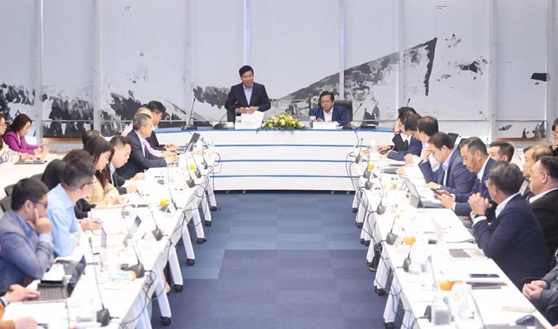 Toàn cảnh Tọa đàm khoa học “Mô hình tăng trưởng và mô hình phát triển quốc gia: Kinh nghiệm quốc tế và khuyến nghị đối với Việt Nam”. (Ảnh: Thành Long)